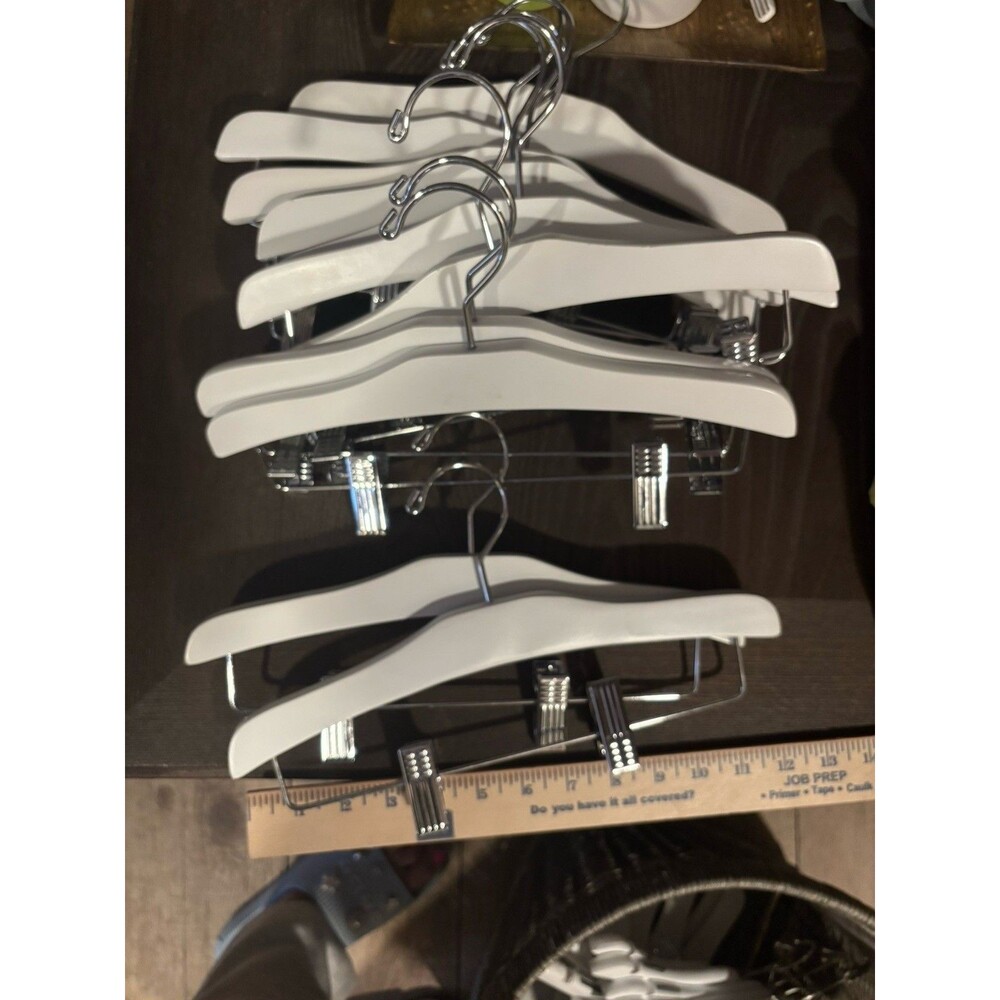 Kids Wooden Hangers - White- Lot 11